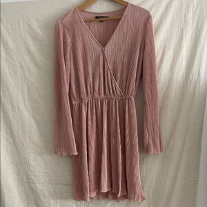 New Look Blush Long Sleeve Dress